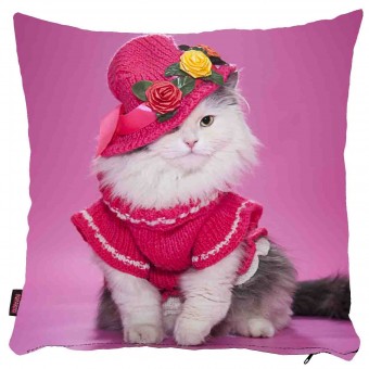 Kedili Yastık Kılıfı-36